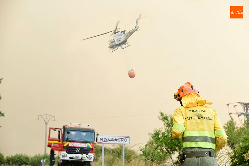Foto 1 - La Consejería da oficialmente por extinguido el incendio de Monsagro