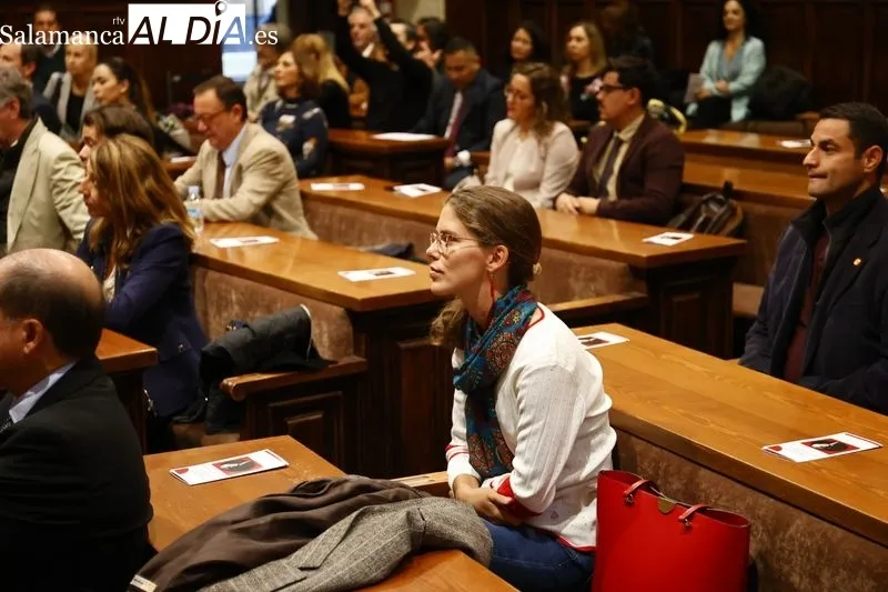 Homenaje al exrector de la USAL, Ignacio Berdugo, en el Aula Unamuno. Foto de David Sañudo