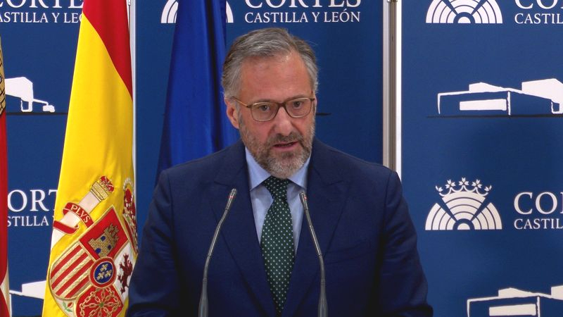 El presidente de las Cortes y de la Fundación de Castilla y León, Carlos Pollán. Foto EUROPA PRESS - Archivo