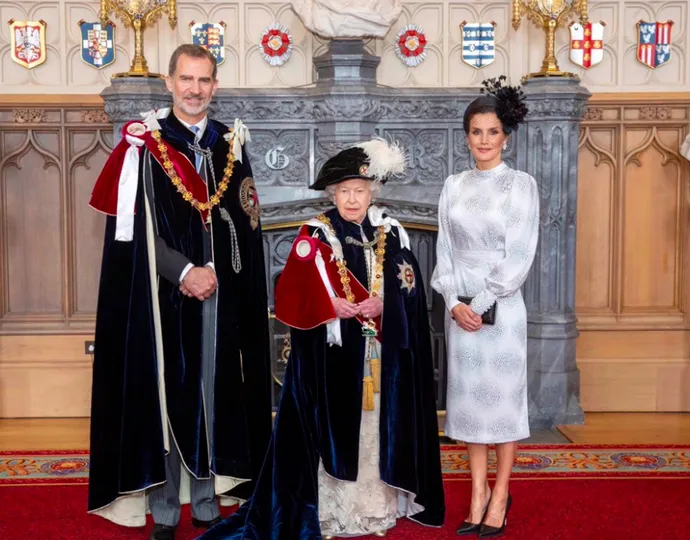 Foto de archivo de los Reyes de España y la Reina de Inglaterra | Foto: EP-Casa Real
