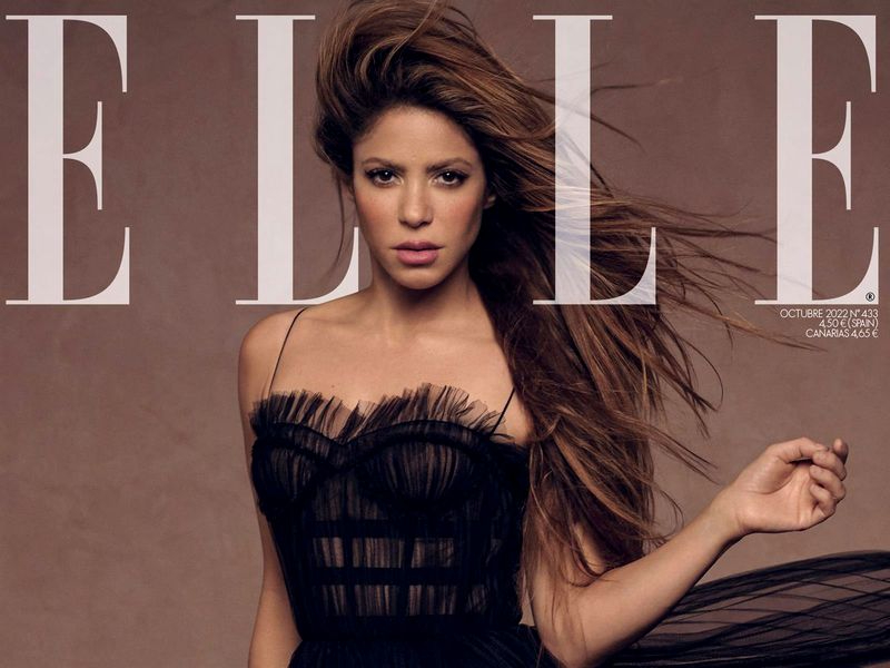 Shakira posa para Elle España con motivo de su exclusiva para esta revista. Foto CORTESÍA REVISTA ELLE GALERÍA