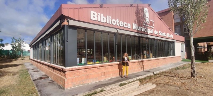Santa Marta acondiciona la zona exterior de la nueva biblioteca Antonio de Nebrija