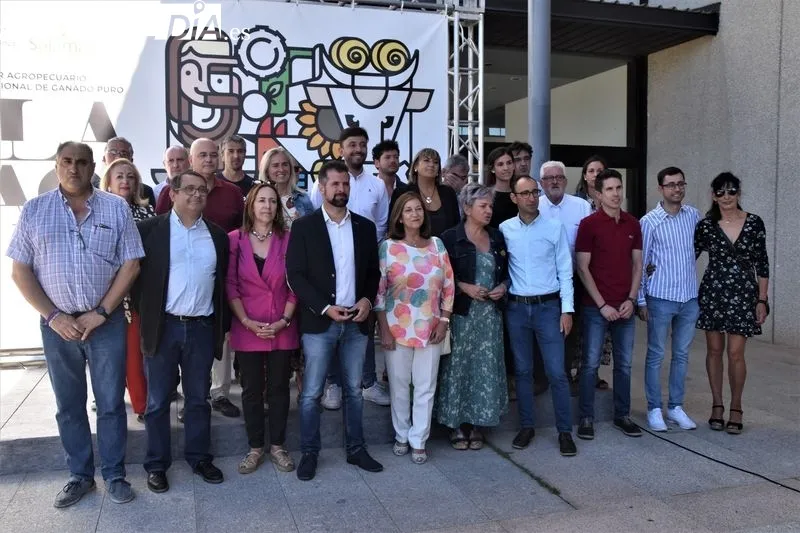 Visita a Salamaq del secretario general del PSCyL, Luis Tudanca