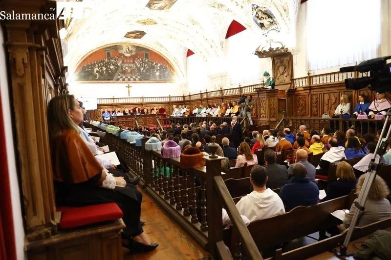 Acto académico en el Aula Magna de la Universidad Pontificia de Salamanca (UPSA) con motivo del comienzo del nuevo curso. Foto de David Sañudo