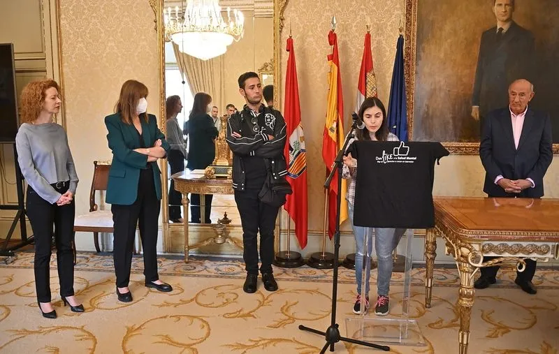 Recepción en el Ayuntamiento a la Asociación de Familiares y Personas con Enfermedad Mental (AFEMC) Salud Mental Salamanca,