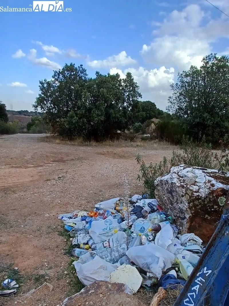 Imagen que desprende la zona de la antigua mina de Golpejas pasado el verano 