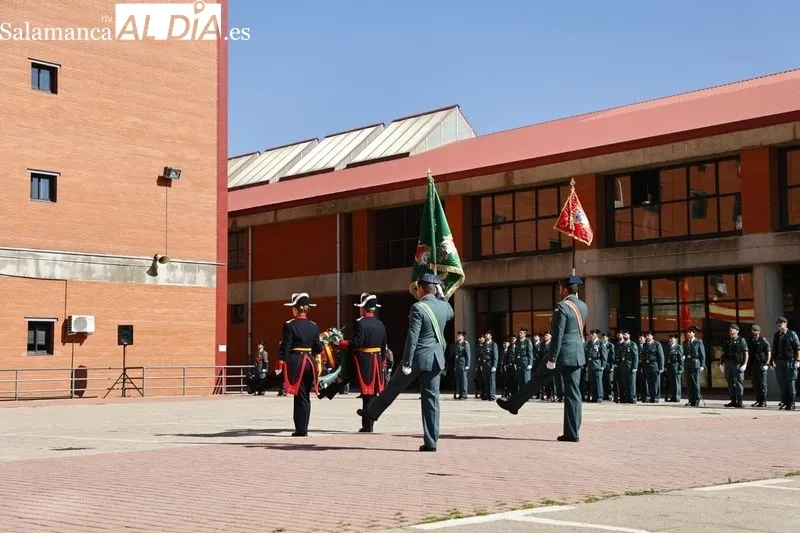 Celebración de la festividad de la Virgen del Pilar, patrona de la Guardia Civil, en Salamanca. Fotos: David Sañudo