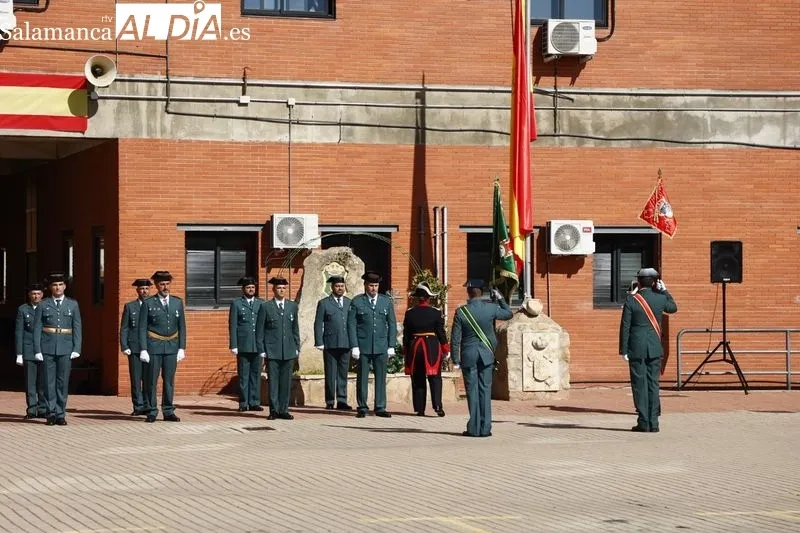 Celebración de la festividad de la Virgen del Pilar, patrona de la Guardia Civil, en Salamanca. Fotos: David Sañudo