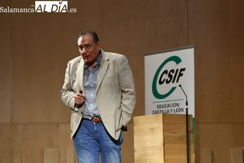 Conferencia 'Enseñar desde el cerebro que aprende', actividad organizada por CSIF en Salamanca. Fotos: David Sañudo