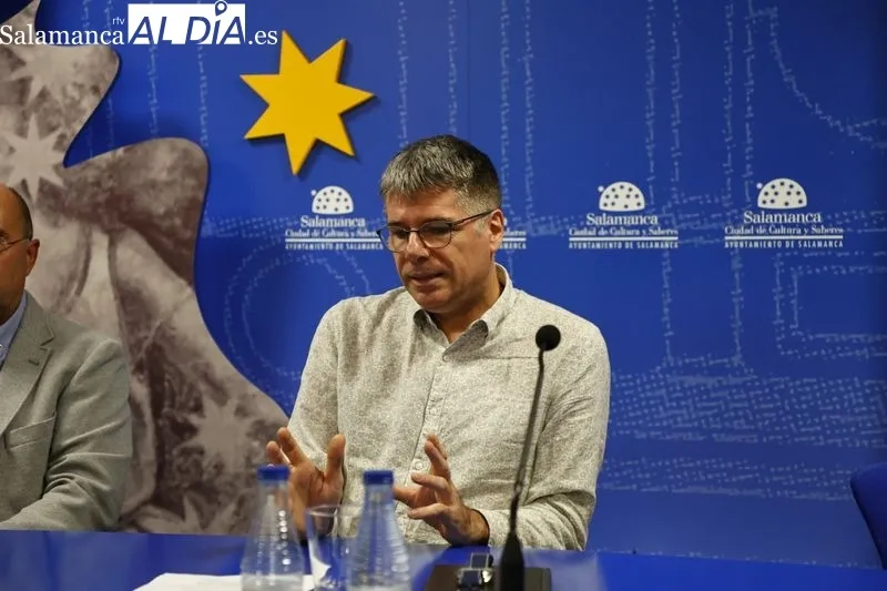 Agustín Comotto, en la presentación del cómic 'Nebrija'. Fotos: David Sañudo