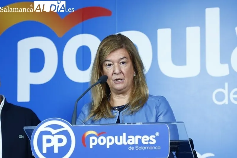 Rueda de prensa de los procuradores del PP de Salamanca. Fotos: David Sañudo