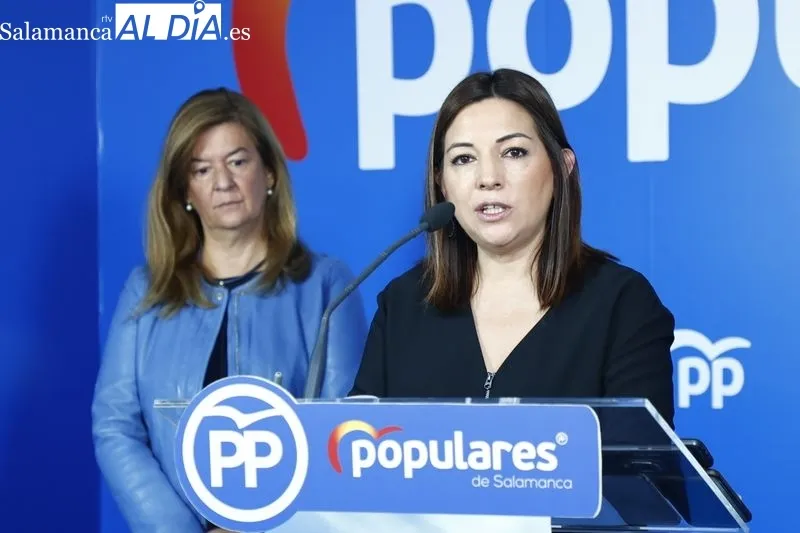 Rueda de prensa de los procuradores del PP de Salamanca. Fotos: David Sañudo