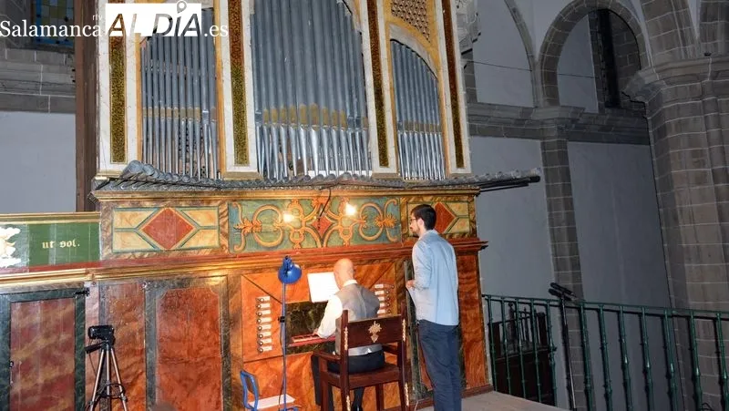 Concierto del organista David Largo en la iglesia de Lumbrales