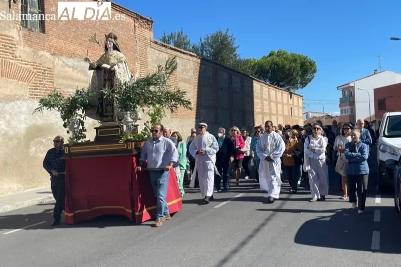 La procesiòn de Santa Teresa ha vuelto este 15 de octubre a Peñaranda