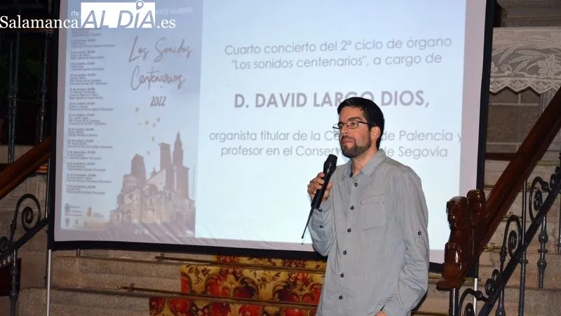 Concierto del organista David Largo en la iglesia de Lumbrales