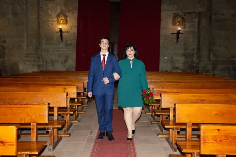 Teo Marcos y Teresa, junto a sus hijos Paula y Alejandro, celebraban sus bodas de plata