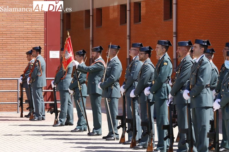 Agentes de la Guardia Civil en un acto anterior en la Comandancia de Salamanca. Foto de archivo