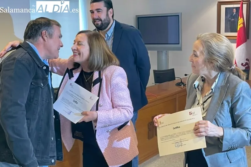 Los integrantes del programa Ecopintura Peñaranda han recibido su certificado de profesionalidad 