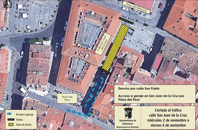 Foto 2 - Aviso para los conductores que circulan por  la Avenida de La Aldehuela y la calle San Juan de la Cruz