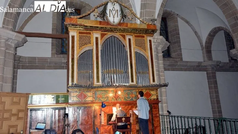Concierto del organista David Largo en la iglesia de Lumbrales