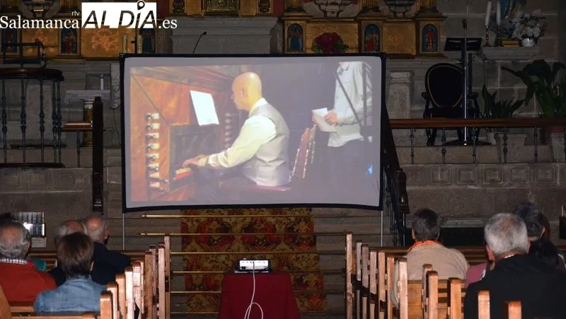 Concierto del organista David Largo en la iglesia de Lumbrales