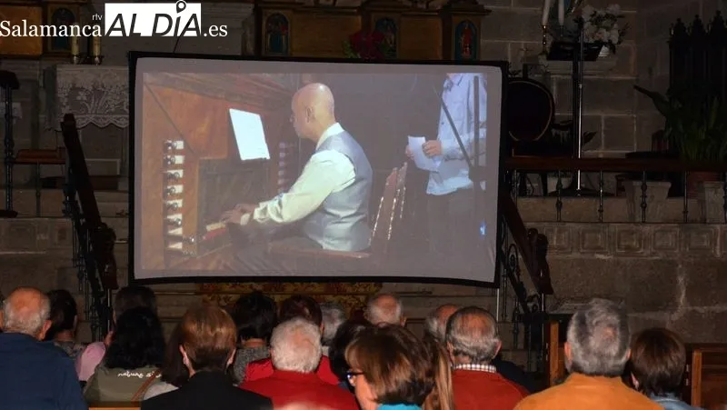 Concierto del organista David Largo en la iglesia de Lumbrales