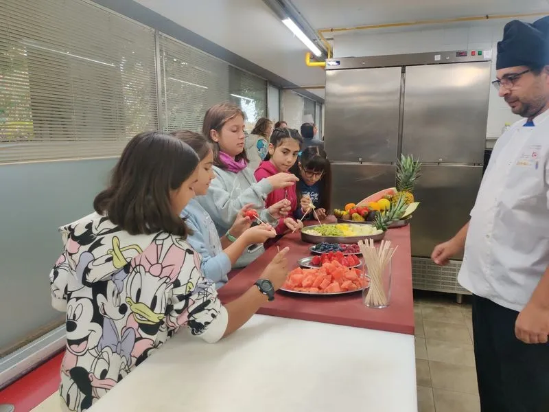 Alumnos del CEIP San Blas de Santa Marta