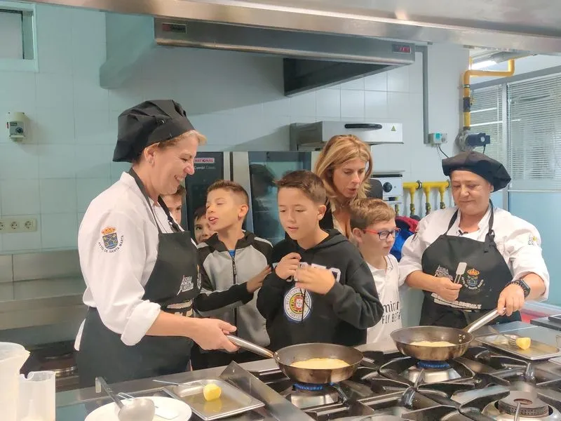 Alumnos del CEIP San Blas de Santa Marta