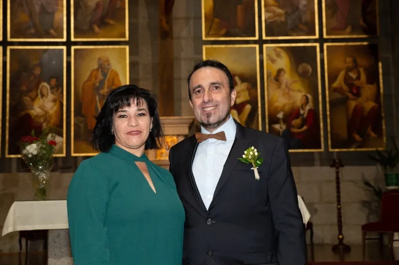 Teo Marcos y Teresa, junto a sus hijos Paula y Alejandro, celebraban sus bodas de plata