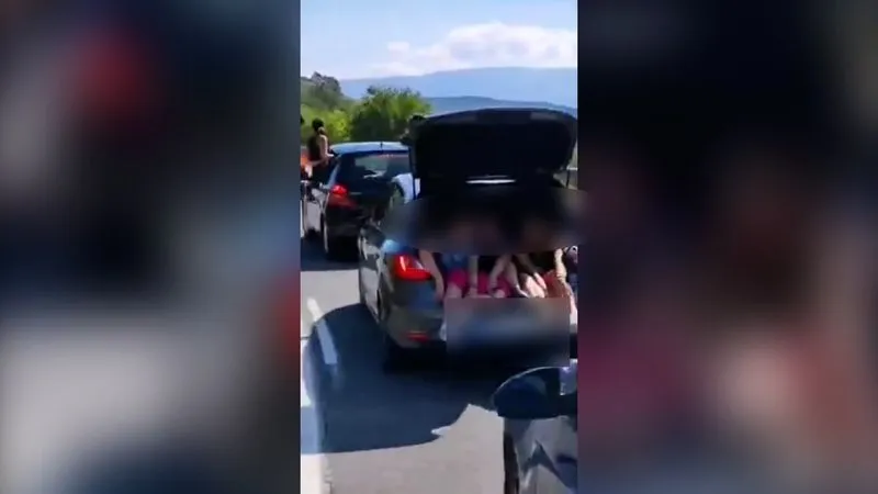 Imágenes de la Guardia Civil de las conducciones temerarias