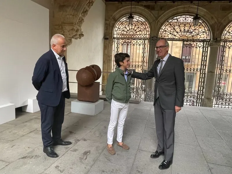 Visita de Marco Pérez a la Diputación de Salamanca este viernes. 