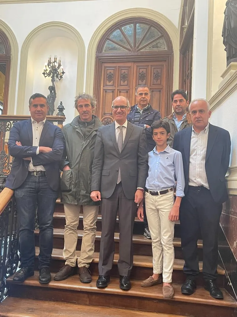 Visita de Marco Pérez a la Diputación de Salamanca este viernes. 