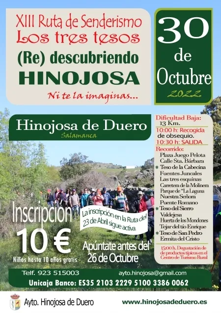 Senderistas en una edición anterior de las marchas celebradas en Hinojosa