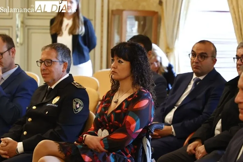 Entrega, en el Ayuntamiento de Salamanca, de los premios concedidos por la Asociación de Ingenieros de Tráfico y Movilidad y el Foro de Movilidad Inteligente. Foto de David Sañudo