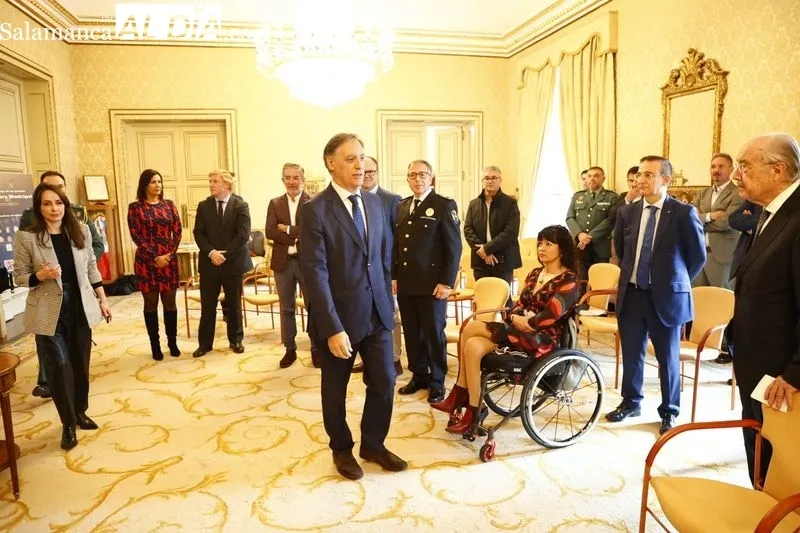 Entrega, en el Ayuntamiento de Salamanca, de los premios concedidos por la Asociación de Ingenieros de Tráfico y Movilidad y el Foro de Movilidad Inteligente. Foto de David Sañudo