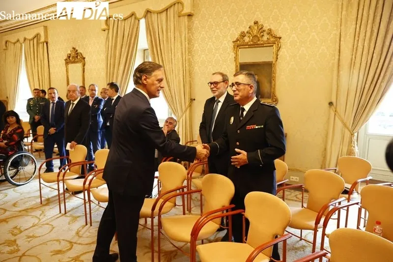 Entrega, en el Ayuntamiento de Salamanca, de los premios concedidos por la Asociación de Ingenieros de Tráfico y Movilidad y el Foro de Movilidad Inteligente. Foto de David Sañudo