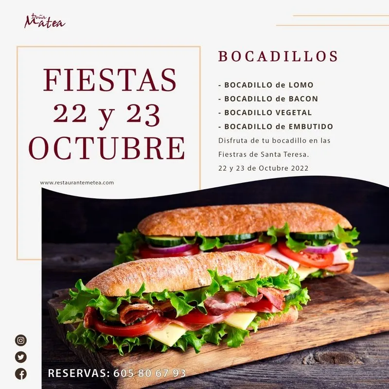 Foto 2 - Gran variedad de bocadillos y un men&uacute; festivo en el Restaurante Do&ntilde;a Matea