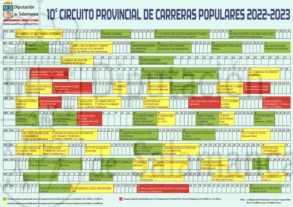 Foto 2 - Cerca de 60 pruebas en el Circuito Provincial de Carreras Populares 2022-2023