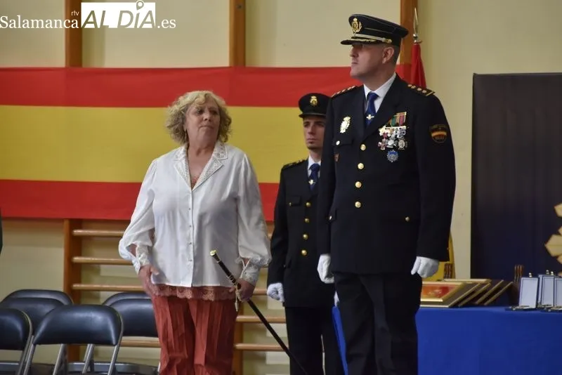 Día de la Policía en Salamanca, celebrado en el polideportivo de las dependencias policiales sitas en calle Jardines. Foto de Vanesa Martins