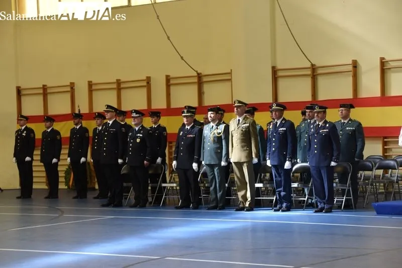 Día de la Policía en Salamanca, celebrado en el polideportivo de las dependencias policiales sitas en calle Jardines. Foto de Vanesa Martins