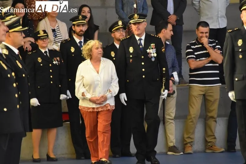 Día de la Policía en Salamanca, celebrado en el polideportivo de las dependencias policiales sitas en calle Jardines. Foto de Vanesa Martins