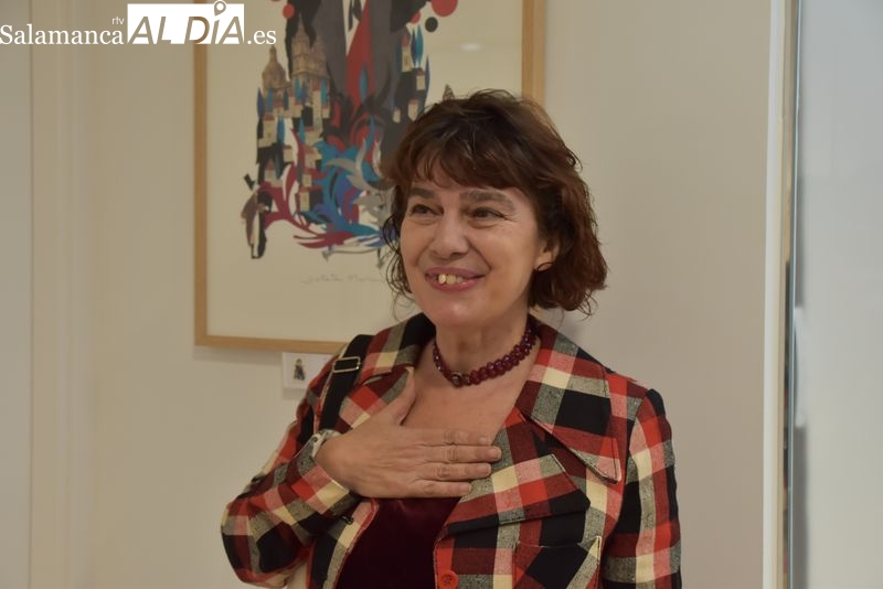 Violeta Monreal acerca a personajes ilustres de la ciudad con su exposición 'Salamanca, arquitectura y pensamiento' | Fotos: Vanesa Martins