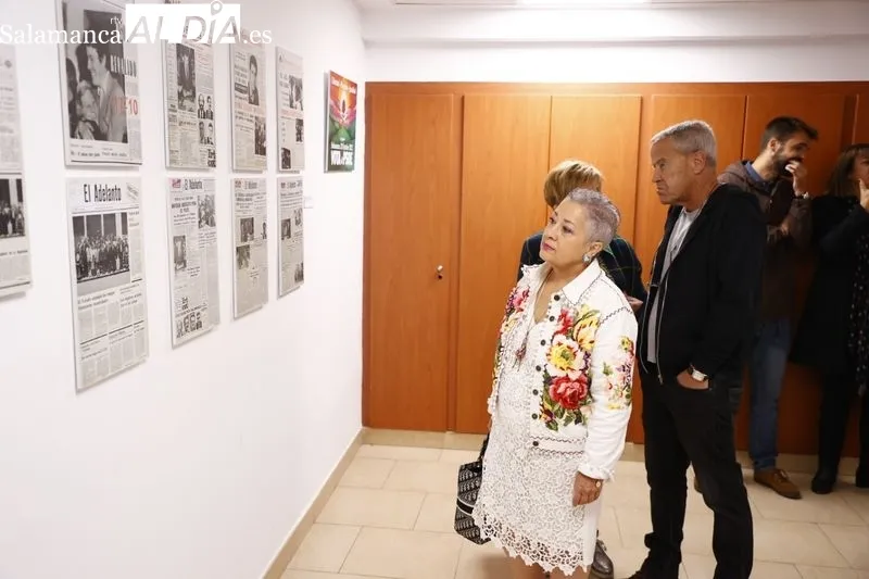 Presentación de la muestra con motivo del 40º aniversario de la victoria electoral del PSOE en las elecciones generales del año 1982. Foto de David Sañudo