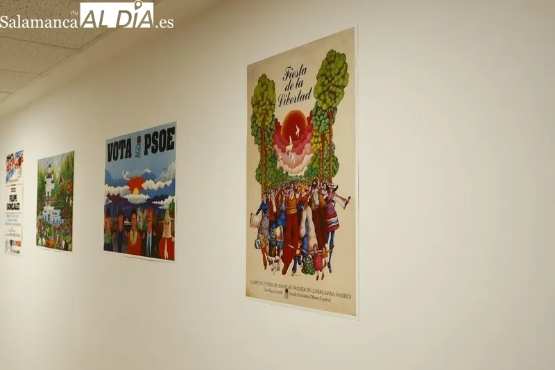 Presentación de la muestra con motivo del 40º aniversario de la victoria electoral del PSOE en las elecciones generales del año 1982. Foto de David Sañudo