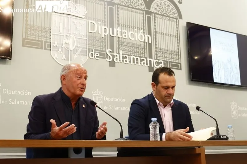 Presentación del libro 'El trenzado del mundo', de Francisco Aguadero, en la Diputación. Foto de David Sañudo