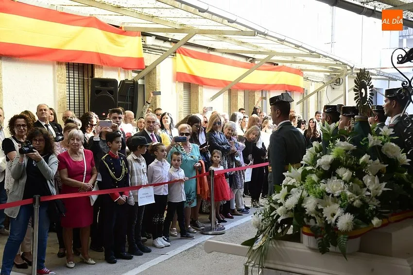 Foto 3 - La Virgen del Pilar vuelve a recorrer las calles mirobrigenses tres a&ntilde;os despu&eacute;s