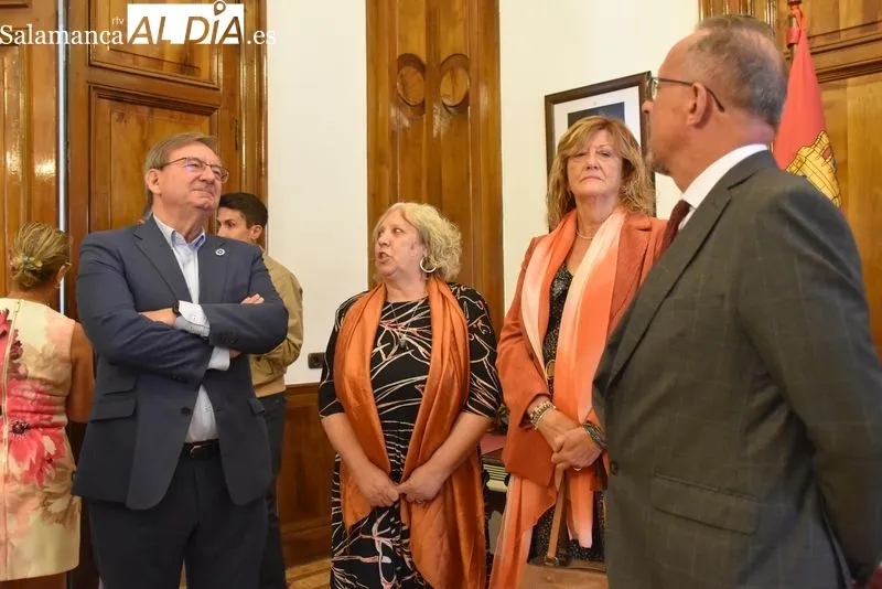 Homenaje en la Subdelegación del Gobierno a Antonio Cepas López, gobernador civil de Salamanca cuando se produjo el golpe de estado de 1936
