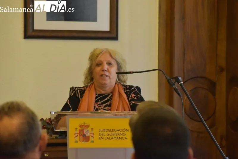 Homenaje en la Subdelegación del Gobierno a Antonio Cepas López, gobernador civil de Salamanca cuando se produjo el golpe de estado de 1936