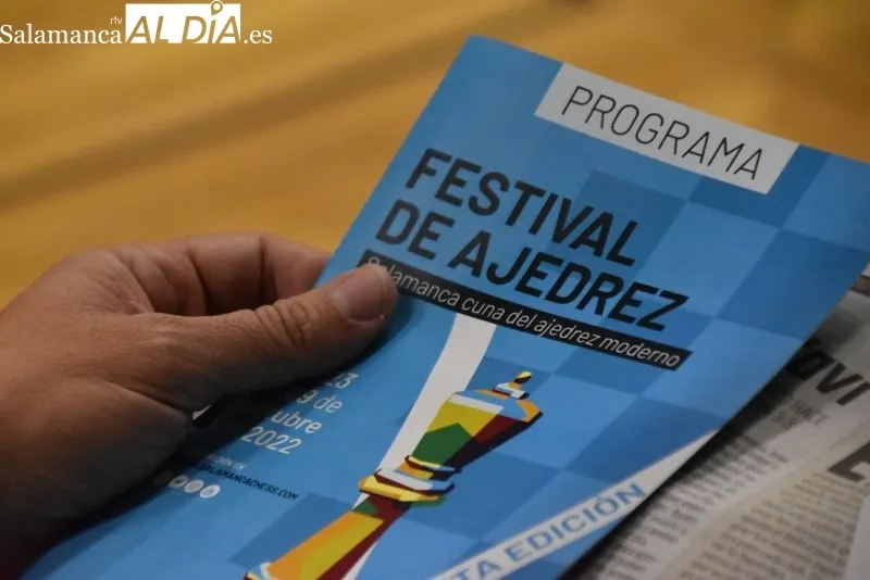 Inauguración del Festival de Ajedrez en el Colegio Arzobispo Fonseca. 