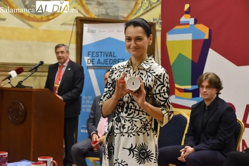 Inauguración del Festival de Ajedrez en el Colegio Arzobispo Fonseca. 